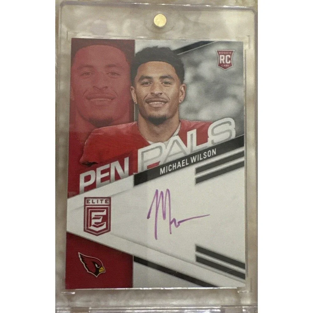 2023 Panini Donruss Elite Pen Pals Purple Ink Michael Wilson #PPMWI Auto